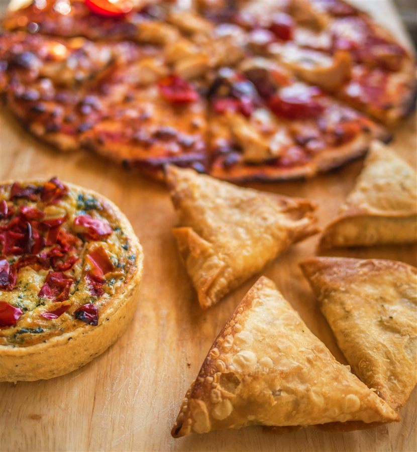 Samosas and savoury snacks